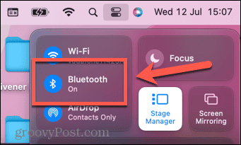 Mac-Kontrollzentrum Bluetooth