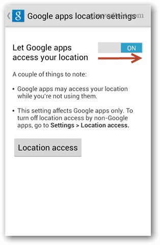 Google Apps greifen auf Ihren Standort zu