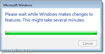 Warten Sie, bis Windows 7 ausgeschaltet ist