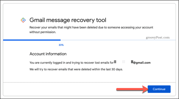 Wiederherstellen von Gmail-E-Mails über ein Support-Formular