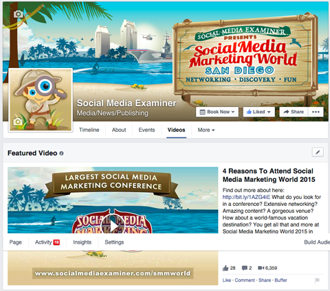 SMMW15 Facebook vorgestellten Video mit Link