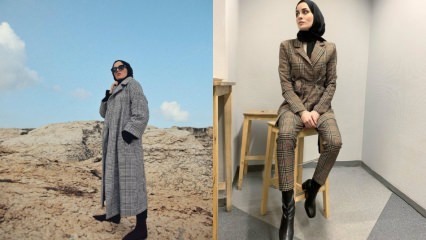 Plaid Hijab Bekleidungsmodelle der neuen Saison
