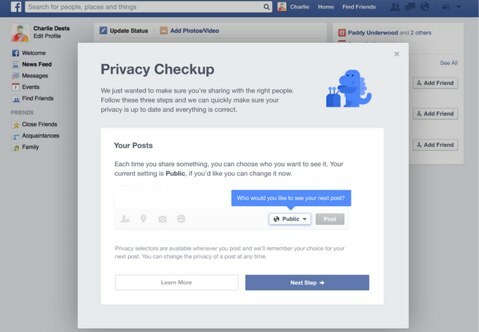 Facebook Datenschutzprüfung