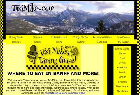 Taxi Mike Website