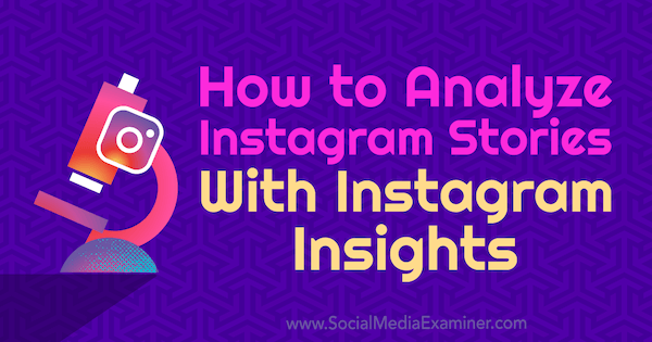 So analysieren Sie Instagram-Geschichten mit Instagram Insights von Olga Rabo auf Social Media Examiner.
