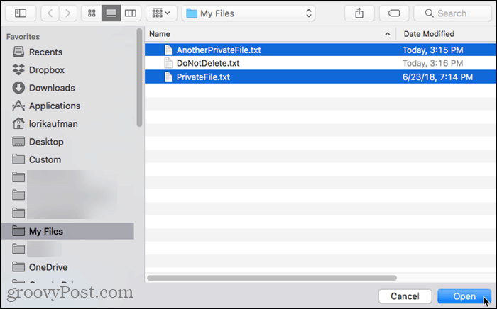 Wählen Sie Dateien aus, die in CleanMyMac 3 gelöscht werden sollen