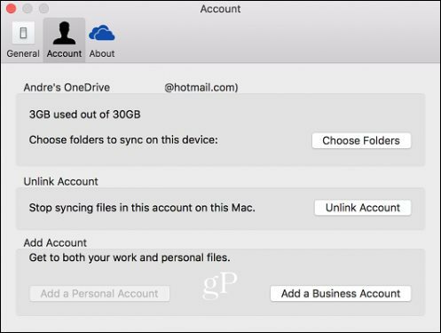 OneDrive für Business Mac