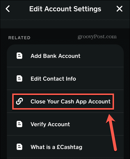 Cash App Konto schließen