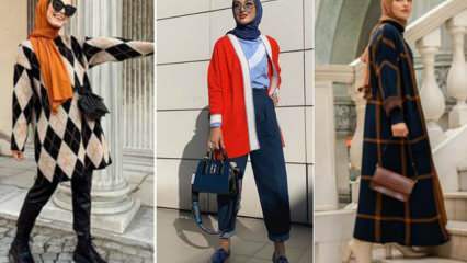 Strickjackenmodelle im Hijab 2020-2021! Wie werden Strickjacken kombiniert?