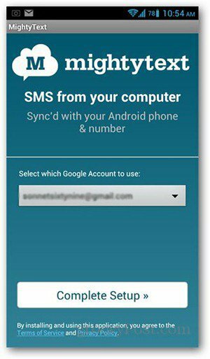 mächtige Text Android App