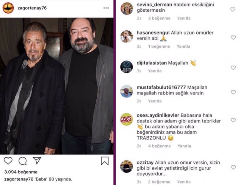 Nevzat Aydın, der Gründer von Yemek Sepeti, teilte Al Pacino! Social Media verwirrt