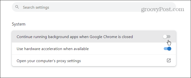 Chrome-Hintergrund-Apps