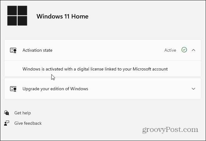 Aktivierungsstatus Windows 11