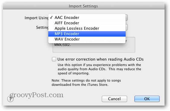 Verwenden Sie iTunes, um verlustfreie Musikdateien in AAC oder MP3 zu konvertieren
