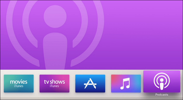 Podcasts Neues Apple TV