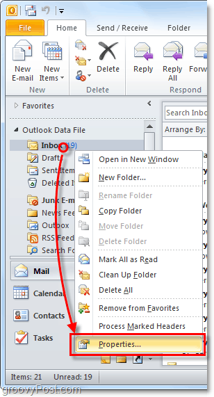 Passen Sie die Autoarchivierungsfunktionen für einzelne Outlook 2010-Ordner an