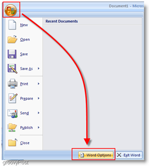 Microsoft Word 2007 Word-Optionen