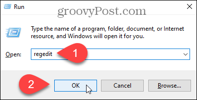 Öffnen Sie den Windows-Registrierungseditor