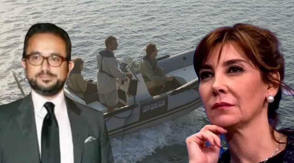 Ali Sabancı und seine Frau Vuslat Doğan Sabancı schlugen mit seinem Zodiac-Boot auf die Felsen