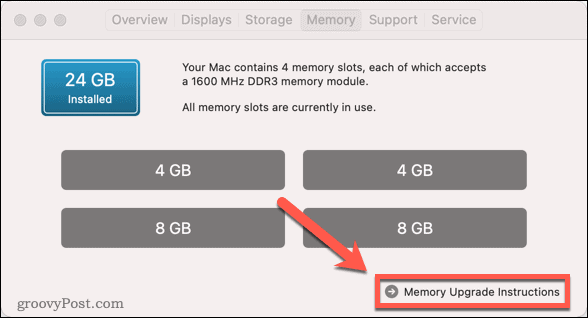 Anweisungen zum Mac-RAM-Upgrade