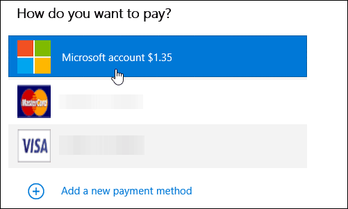Zahlungsmethode