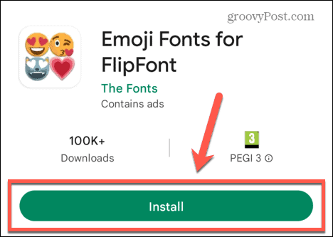Installieren Sie Emoji-Schriftarten für Flipfont