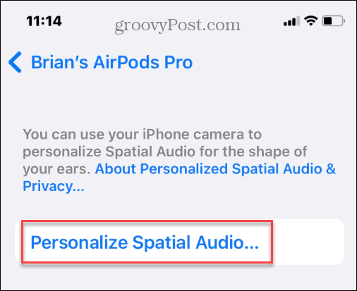 Verwenden Sie Spatial Audio auf Apple AirPods