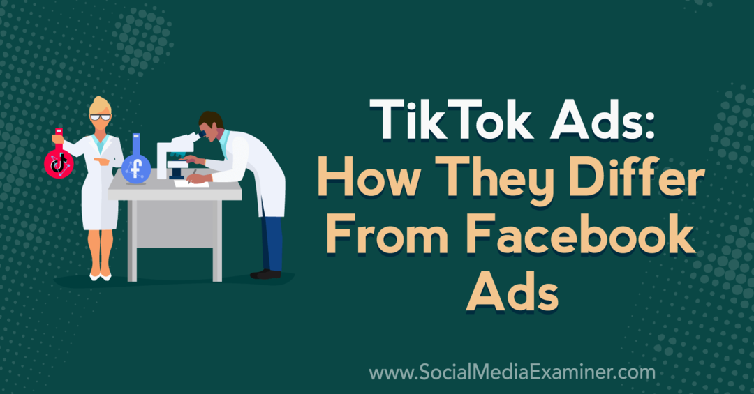 TikTok-Anzeigen: Wie sie sich von Facebook-Anzeigen unterscheiden, die Einblicke von Caleb Roberts in den Social Media Marketing Podcast bieten.