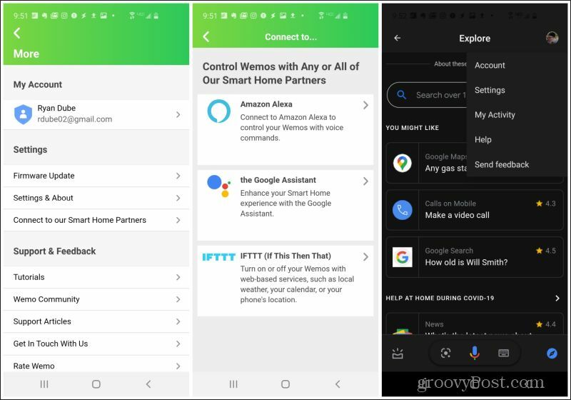 Google Assistant Wemo Partner App