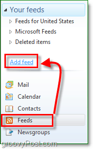 Fügen Sie einen RSS-Feed in Windows Live Mail hinzu