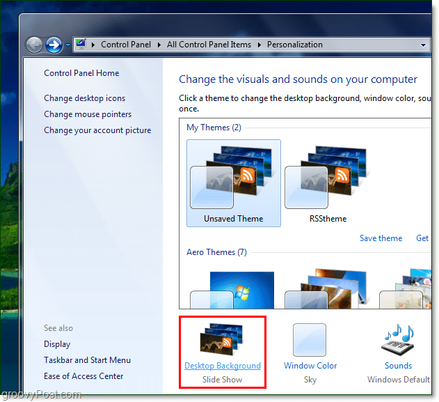 Passen Sie die Hintergrunddrehzahl in Windows 7 an