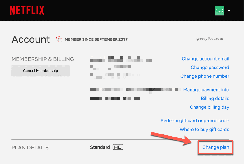 Netflix-Abonnement ändern