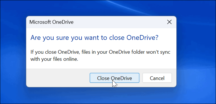Beheben Sie, dass OneDrive nicht synchronisiert wird
