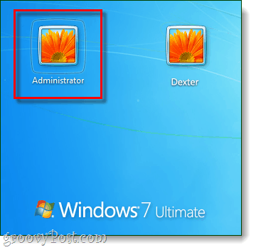 Melden Sie sich unter Windows 7 beim Administratorkonto an 