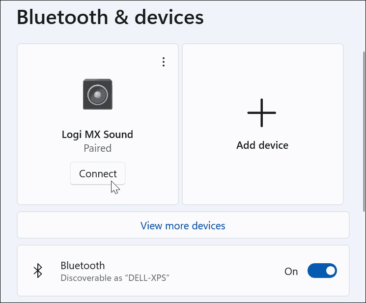 Bluetooth-Gerät verbinden