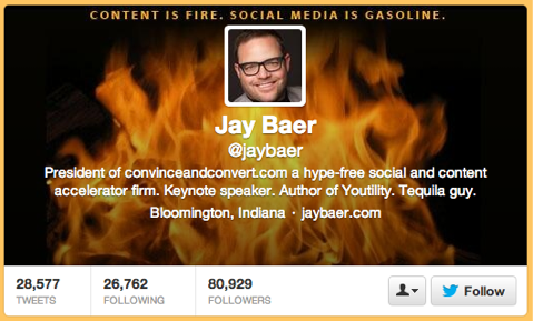 Jay Baer auf Twitter