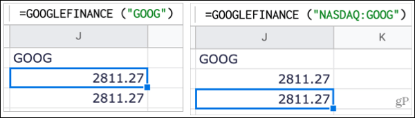 Verfolgen Sie Aktien in Google Sheets mit und ohne Börse