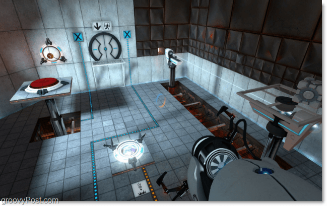 Portal-Spiel Screenshot-Puzzle