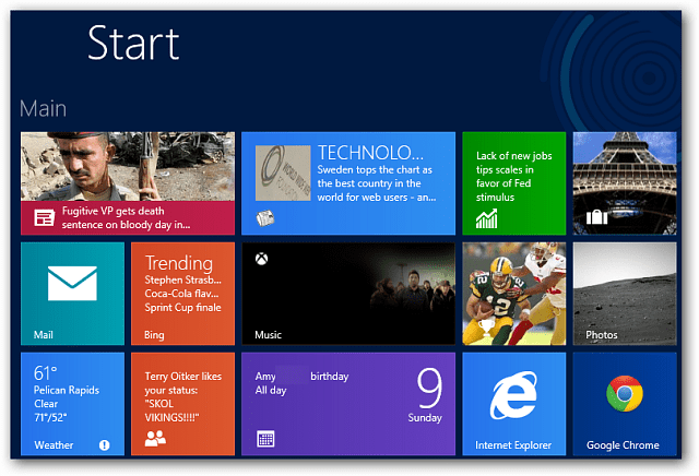 Deaktivieren Sie Windows 8 Live Tile-Benachrichtigungen