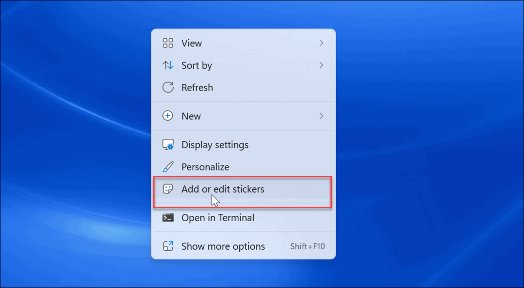 Aktivieren Sie Desktop-Sticker unter Windows 11