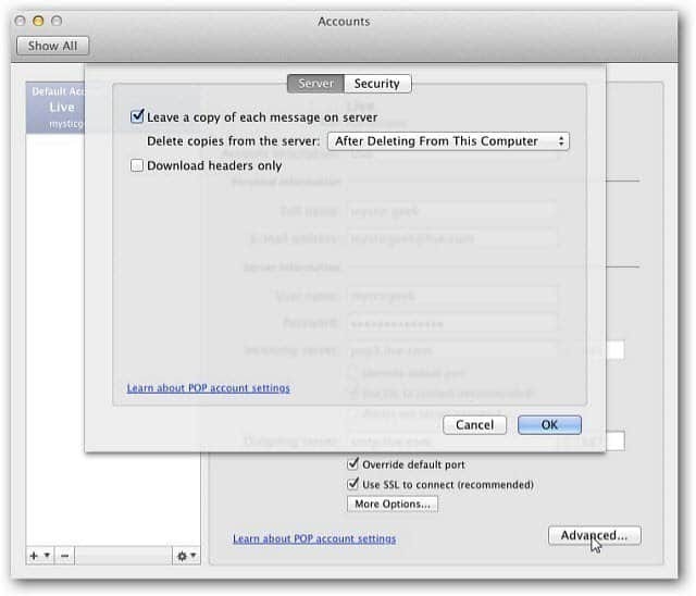 Outlook Mac 2011: So löschen Sie ein E-Mail-Konto