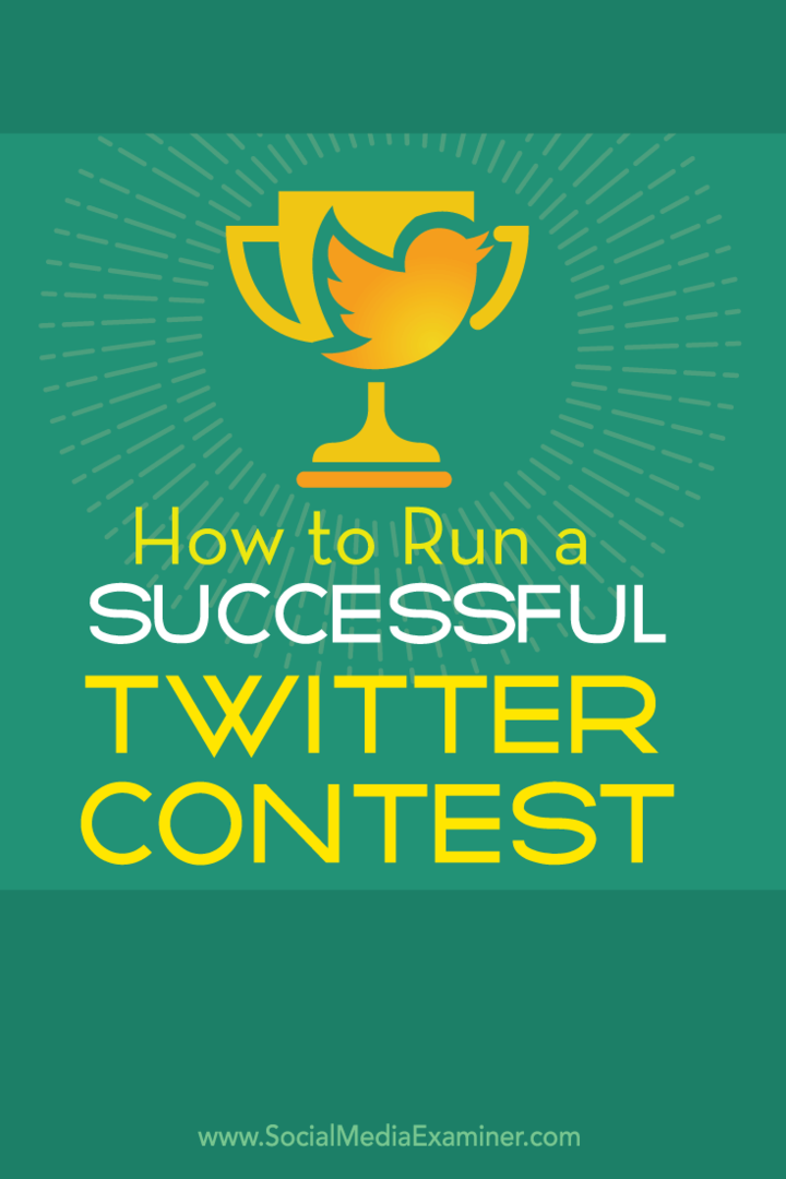 Wie erstelle ich einen erfolgreichen Twitter-Wettbewerb?