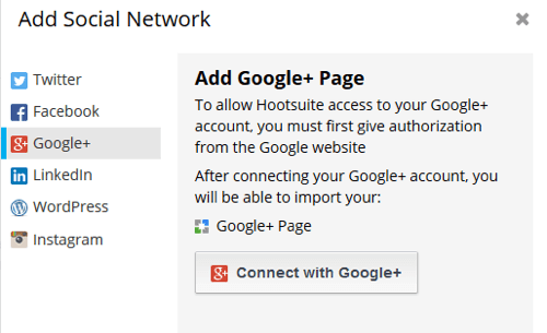 hootsuite Netzwerk hinzufügen