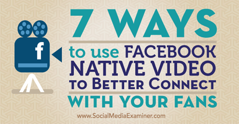 Verwenden Sie das native Facebook-Video