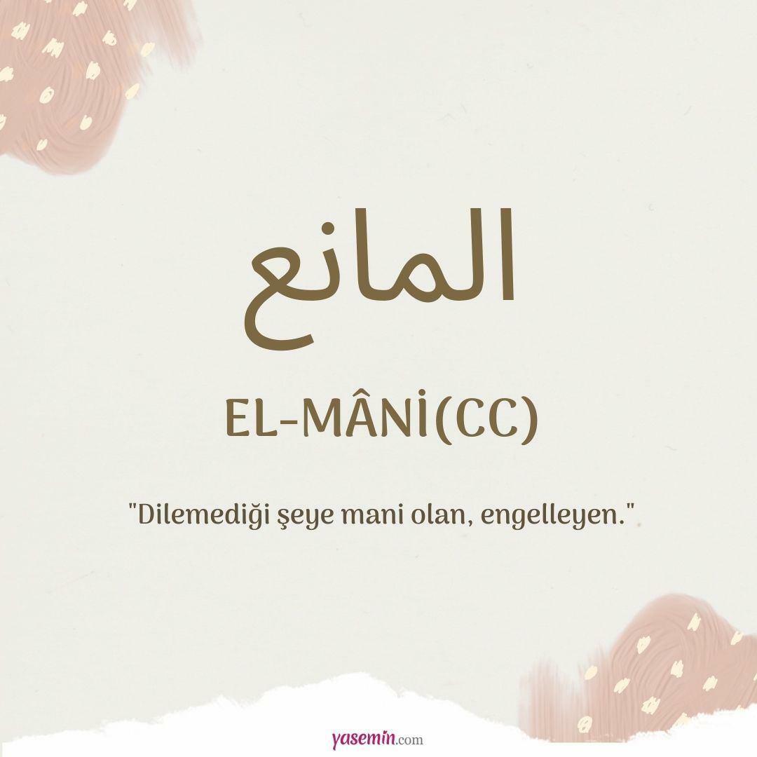 Was bedeutet Al-Mani (c.c.)?