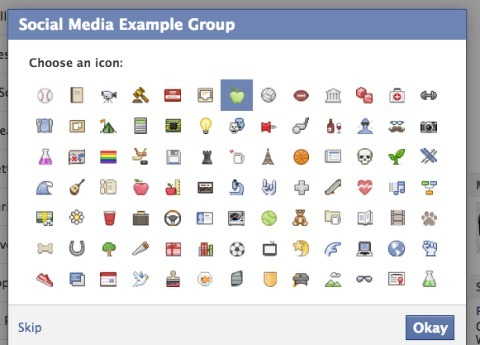 Einstellungen für Facebook-Gruppensymbole