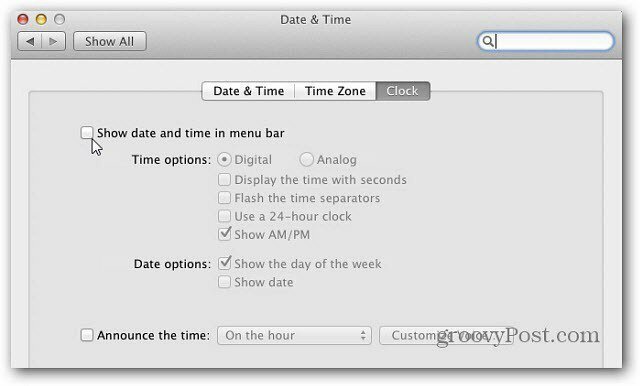 Mac OS X: Fügen Sie der Menüleiste einen Basiskalender hinzu