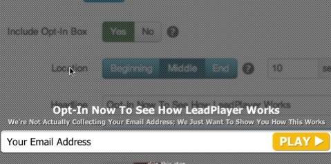Aufruf zum Handeln des Leadplayer-E-Mail-Abonnements
