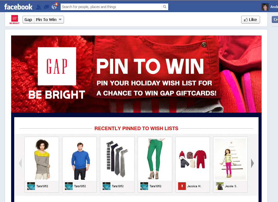 Gap Pin zu gewinnen