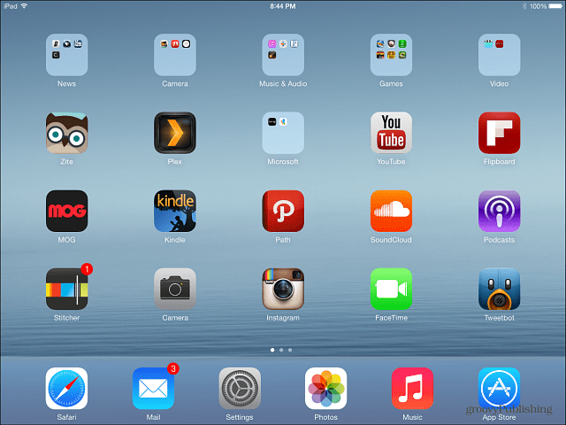 Wiederhergestelltes iPad iOS 7